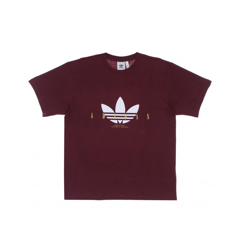 maglietta uomo trefoil script tee CRIMSON