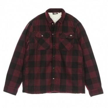 camicia imbottita uomo sherpa lined sacramento MAROON