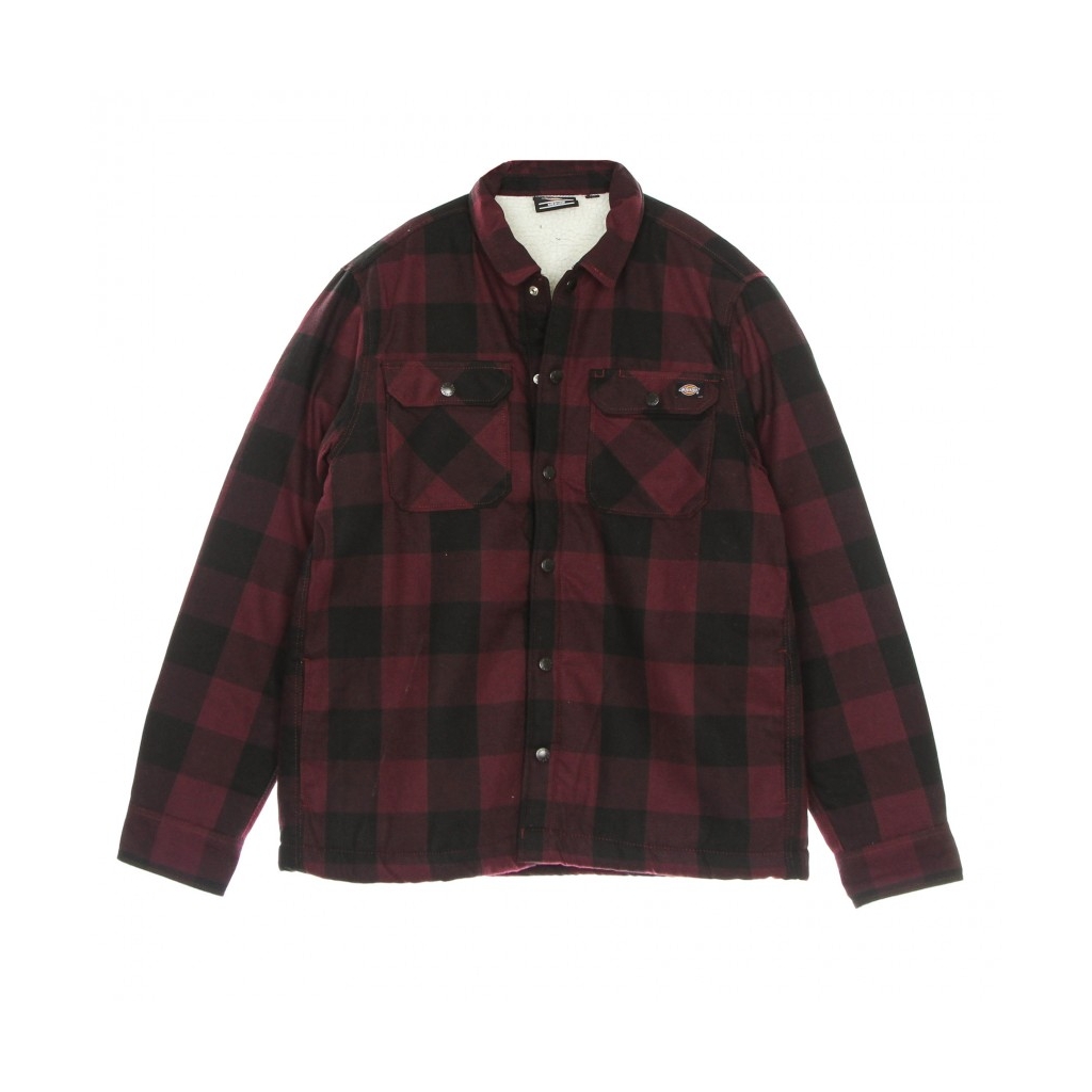 camicia imbottita uomo sherpa lined sacramento MAROON