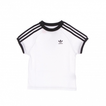 maglietta bambino 3 stripes adicolor tee WHITE/BLACK