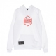 felpa cappuccio uomo logo dlynr hoodie WHITE