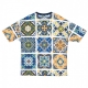 maglietta uomo maioliche pattern tee MULTI