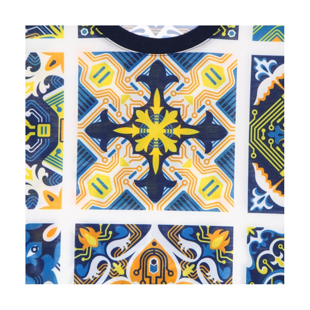 maglietta uomo maioliche pattern tee MULTI