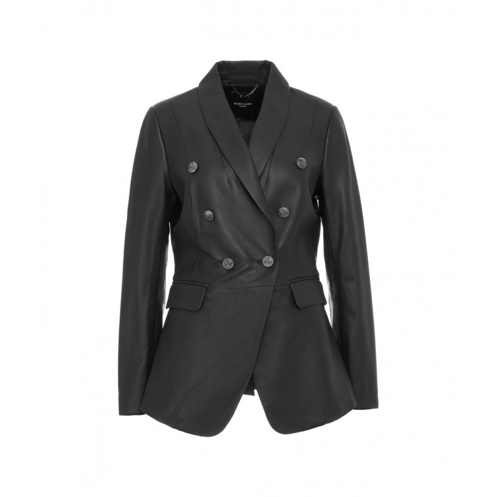 Blazer in pelle nero | Bowdoo.com