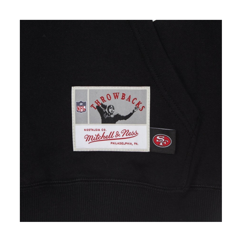 felpa cappuccio uomo nfl big face 30 hoodie saf49e BLACK