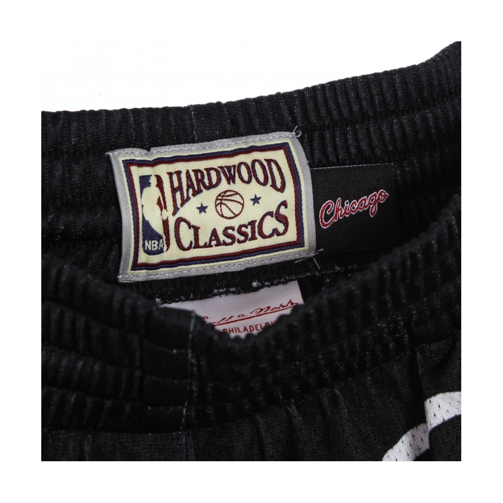 pantaloncino tipo basket uomo nba big face 30 fashion short hardwood classics chibul BLACK/ORIGINAL TEAM COLORS