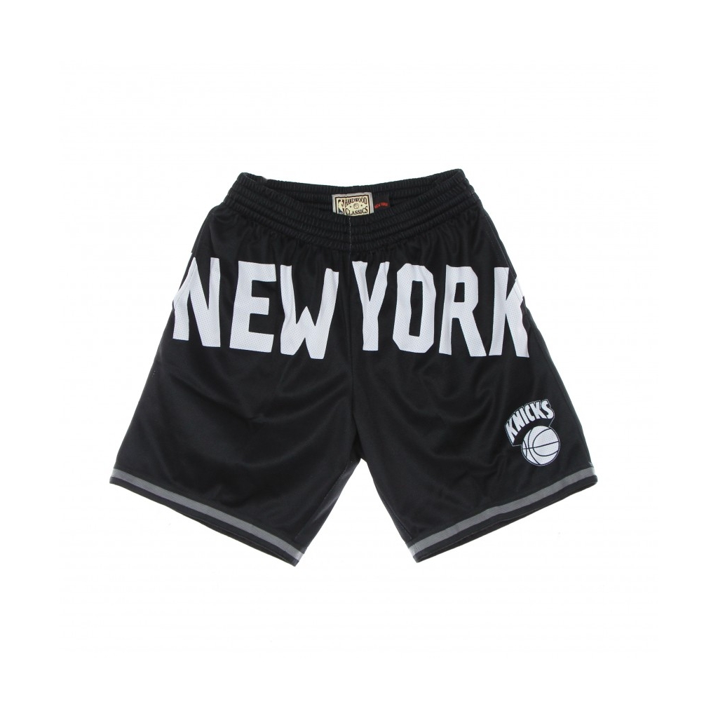 pantaloncino tipo basket uomo nba big face 30 fashion short hardwood classics neykni BLACK/ORIGINAL TEAM COLORS