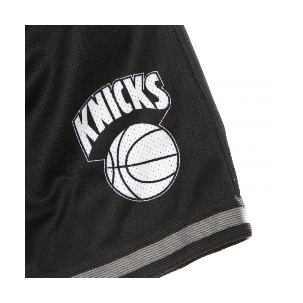 pantaloncino tipo basket uomo nba big face 30 fashion short hardwood classics neykni BLACK/ORIGINAL TEAM COLORS