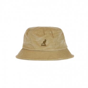 cappello da pescatore uomo cord bucket BEIGE