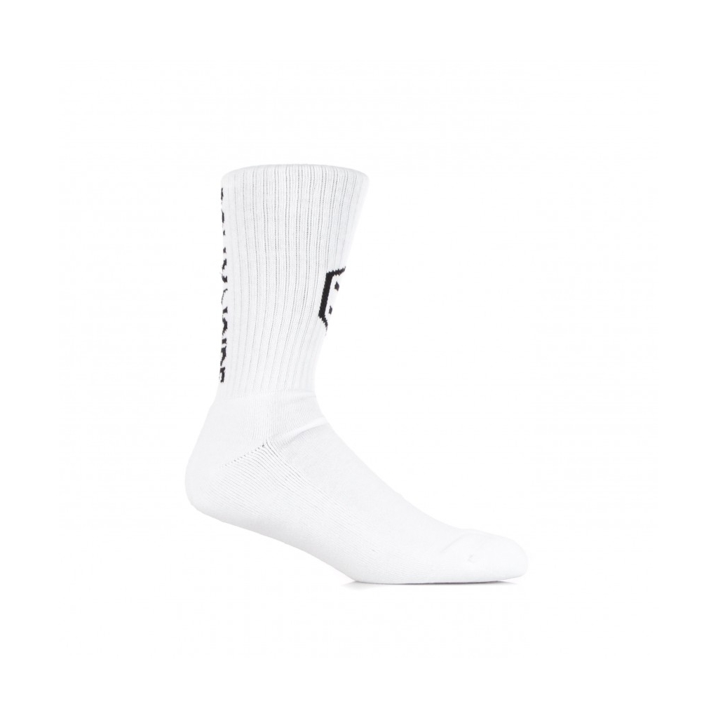 calza media uomo woven frontal hexagon socks WHITE/BLACK