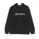 felpa cappuccio donna w hooded sweat BLACK/WHITE