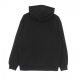 felpa cappuccio donna w hooded sweat BLACK/WHITE