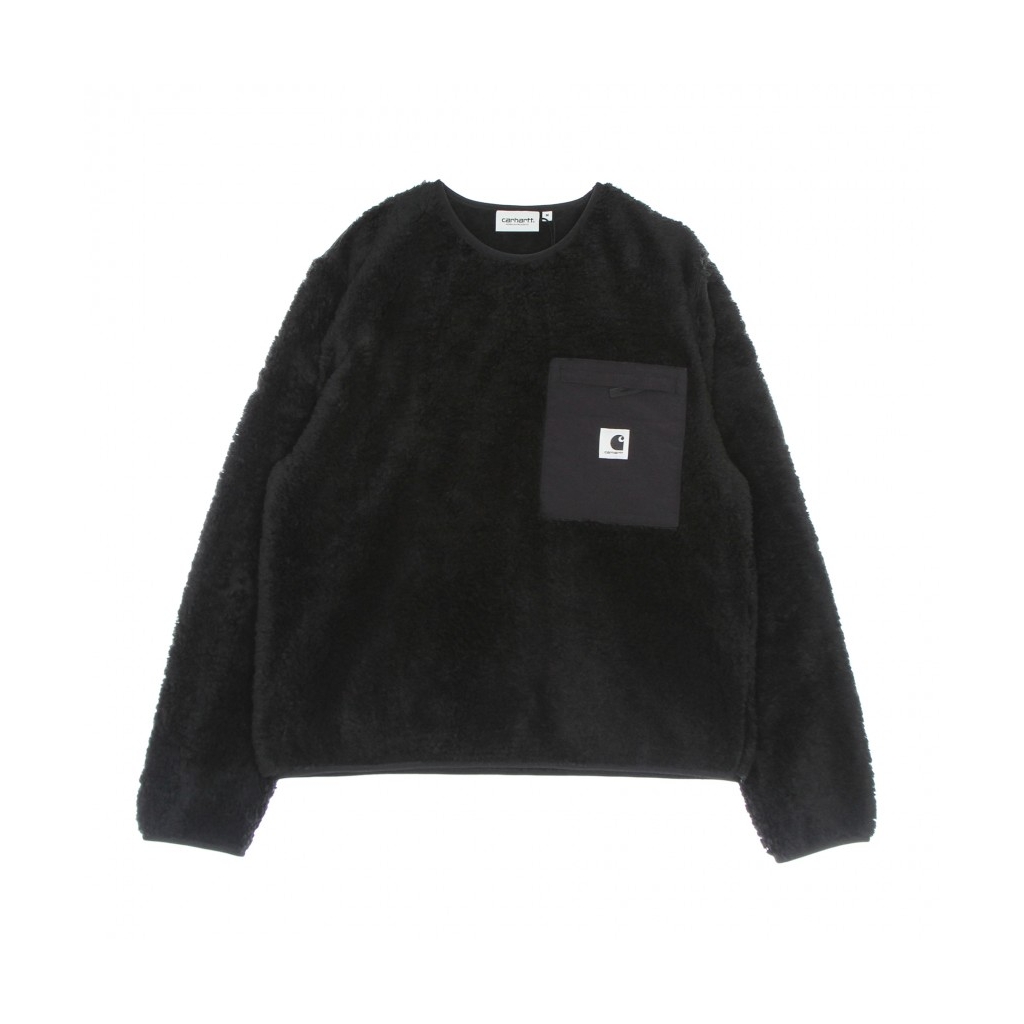 felpa girocollo donna w jackson sweat BLACK/BLACK