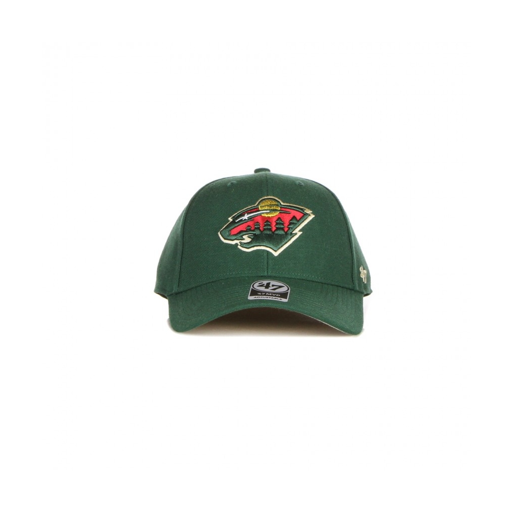 cappellino visiera curva uomo nhl mvp minwil DARK GREEN