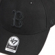 cappellino visiera curva uomo mlb mvp snapback bosred BLACK/BLACK