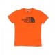 maglietta bambino easy tee RED ORANGE/BLACK