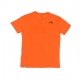 maglietta bambino easy tee RED ORANGE/BLACK