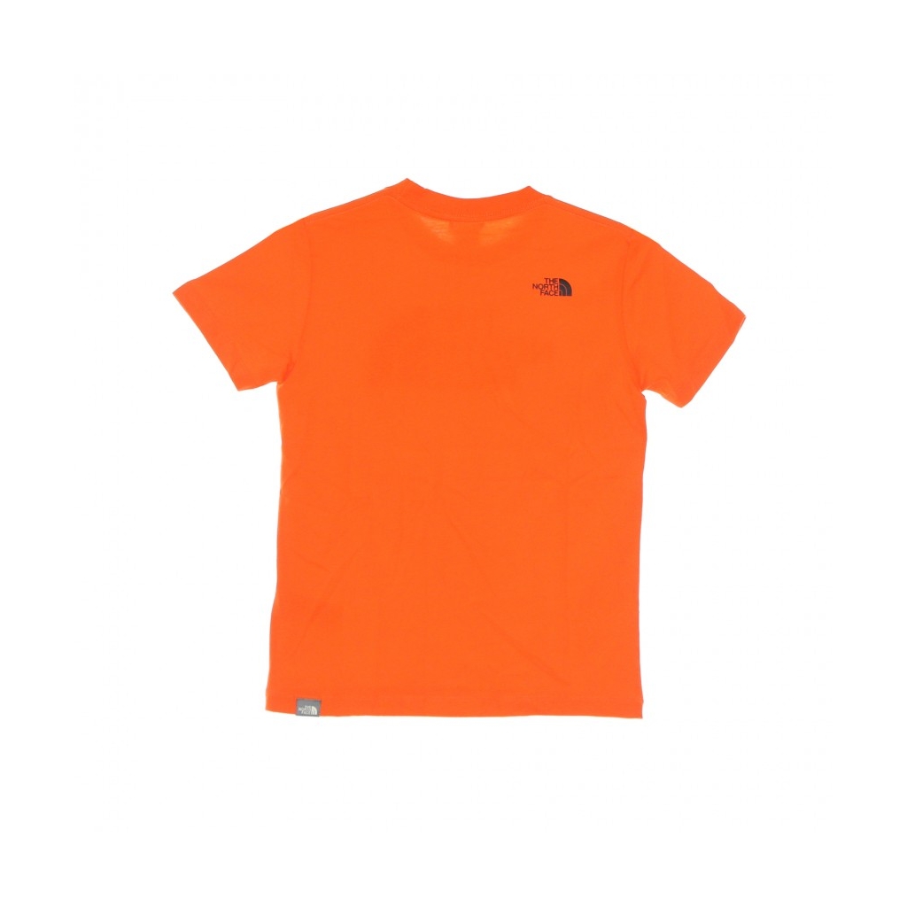 maglietta bambino easy tee RED ORANGE/BLACK