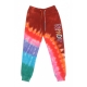 pantalone tuta leggero uomo og prisma embroidered sweatpants TIE DYE RED