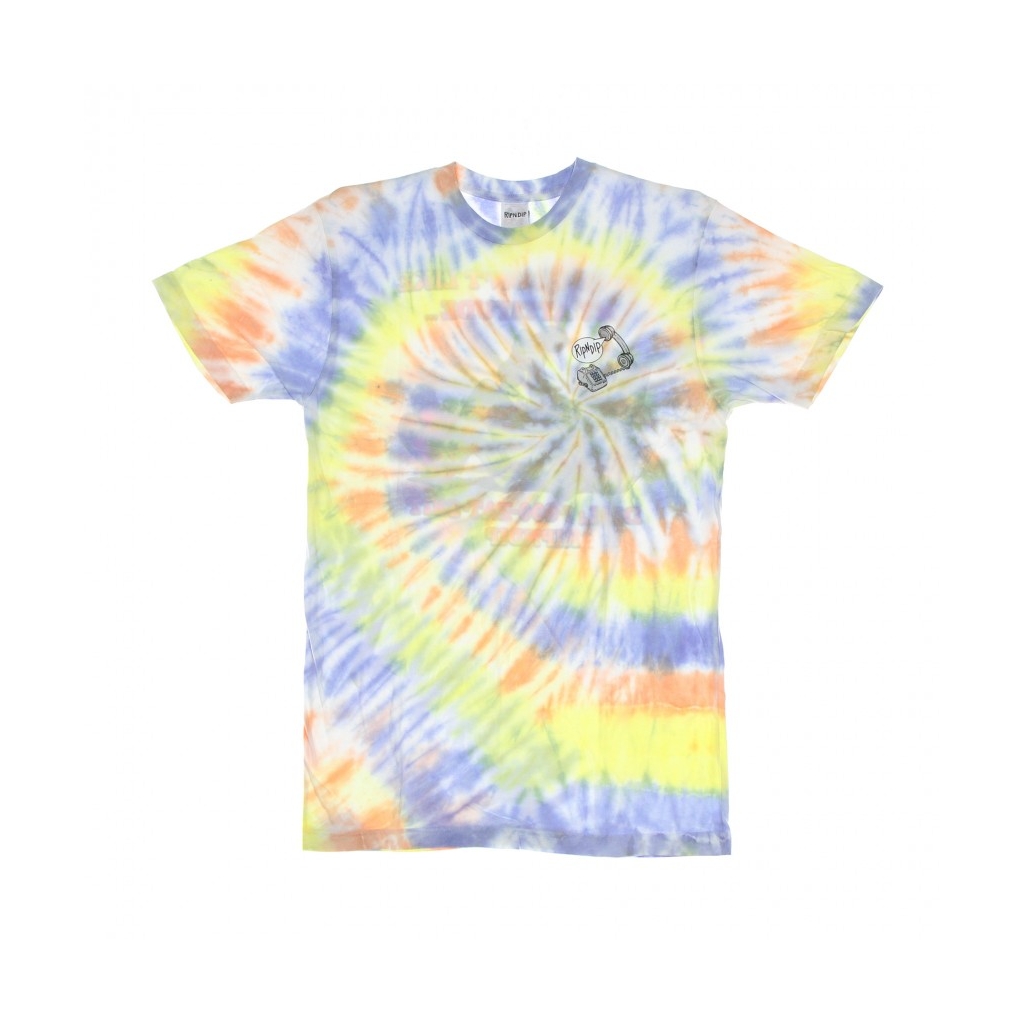 Rip N Dip Far Far Away Short Sleeve T-Shirt Black Pink Blue Spiral Tie Dye