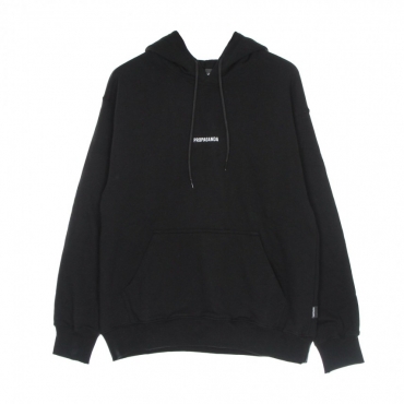 felpa cappuccio uomo ribs hoodie BLACK