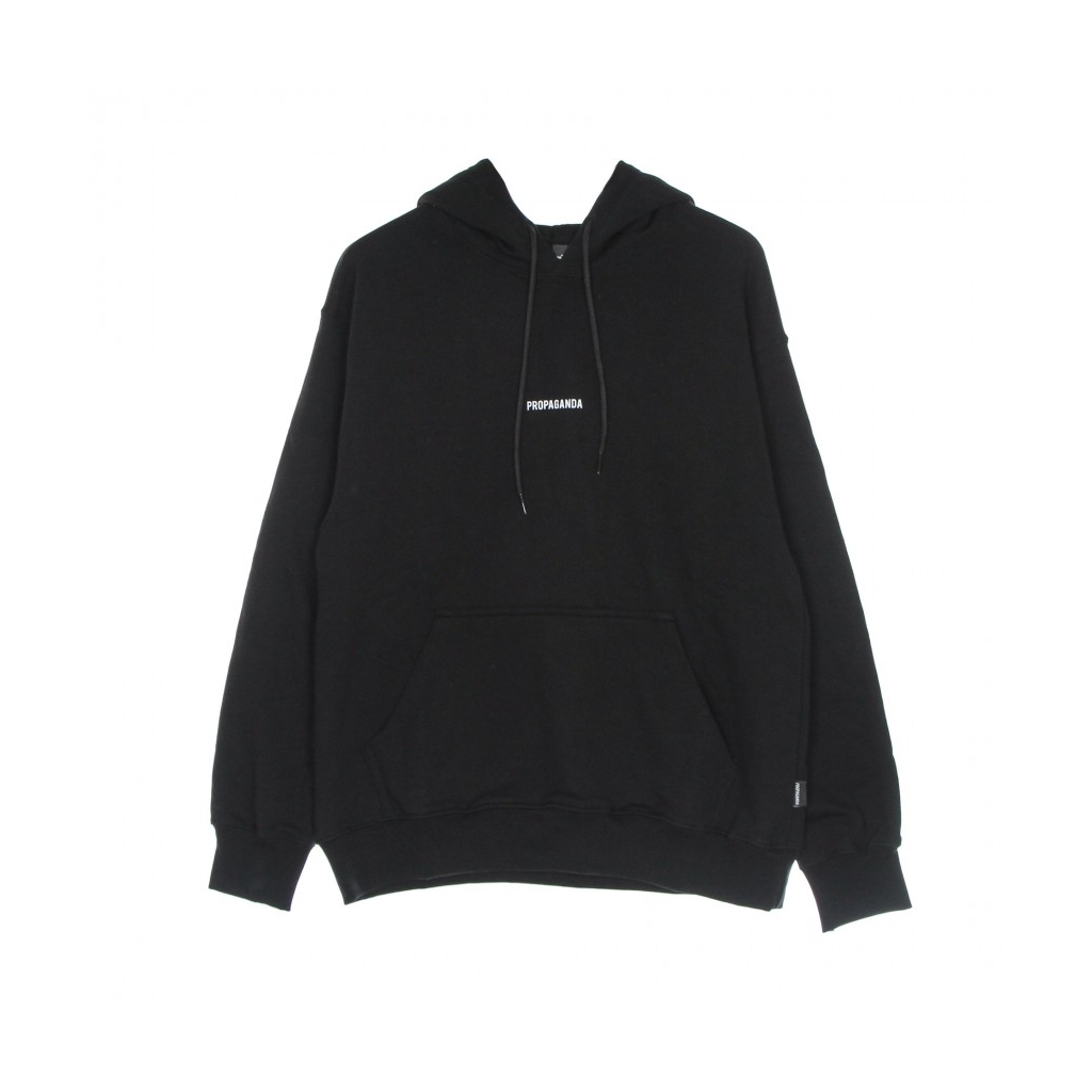 felpa cappuccio uomo ribs hoodie BLACK