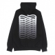 felpa cappuccio uomo ribs hoodie BLACK