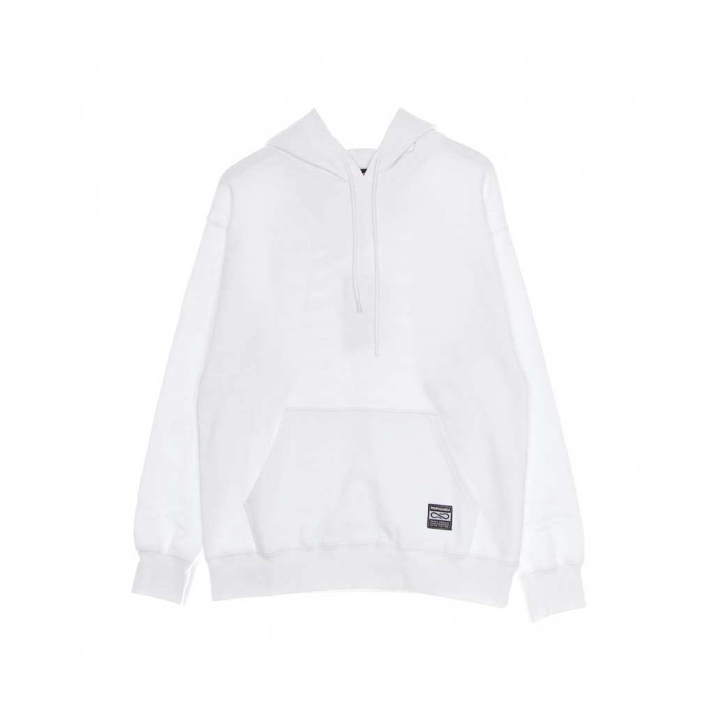 felpa cappuccio uomo ribs icon priest hoodie WHITE