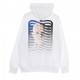 felpa cappuccio uomo ribs icon priest hoodie WHITE