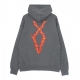 felpa cappuccio uomo xv flame hoodie GREY W