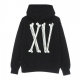 felpa cappuccio uomo xv bones hoodie BLACK