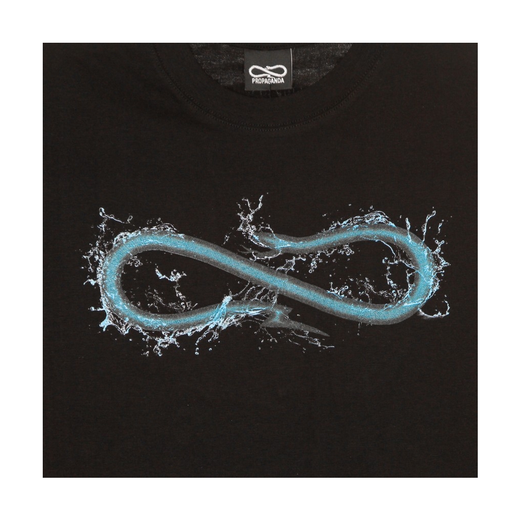 maglietta uomo logo water tee BLACK