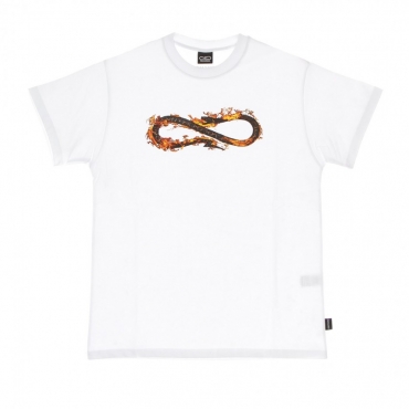 maglietta uomo logo fire tee WHITE