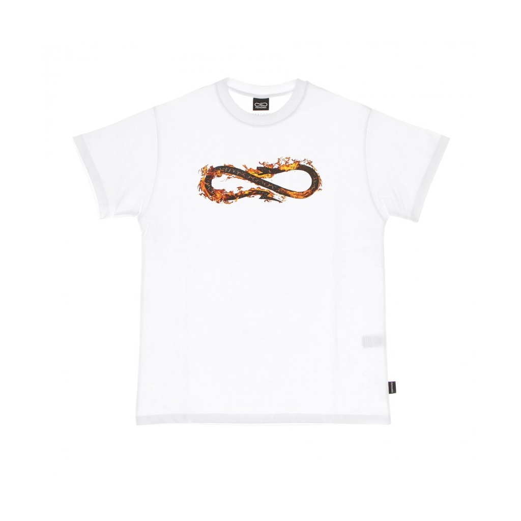 maglietta uomo logo fire tee WHITE