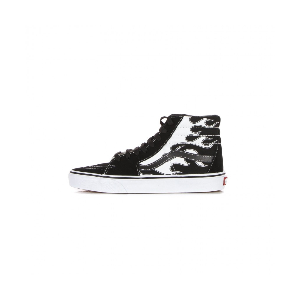 scarpa alta uomo sk8-hi flame BLACK/WHITE