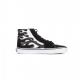 scarpa alta uomo sk8-hi flame BLACK/WHITE