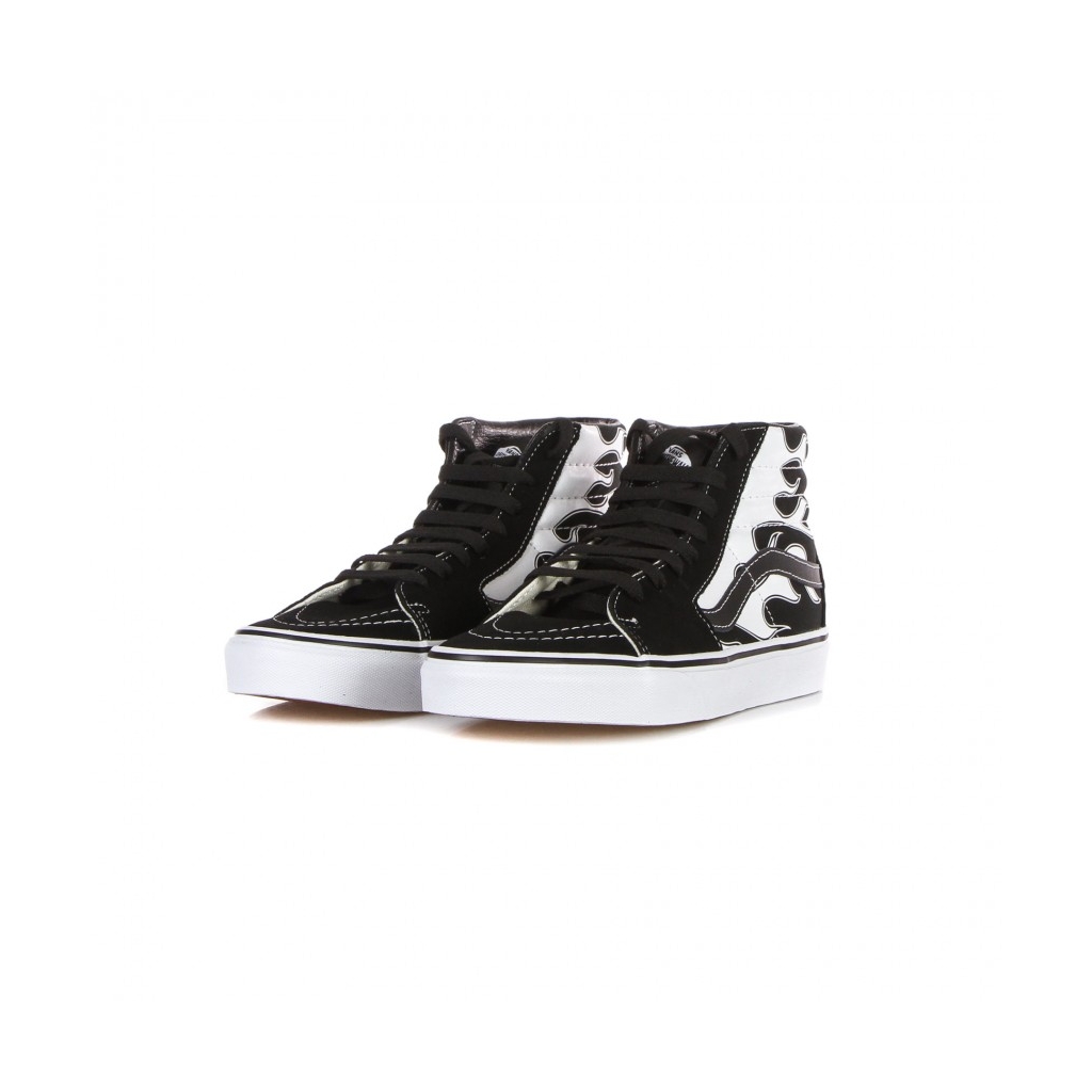 scarpa alta uomo sk8-hi flame BLACK/WHITE