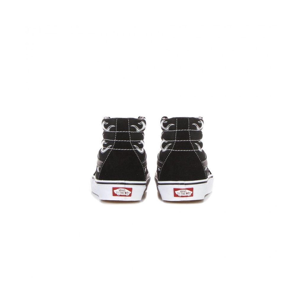 scarpa alta uomo sk8-hi flame BLACK/WHITE