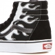 scarpa alta uomo sk8-hi flame BLACK/WHITE