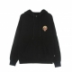 felpa cappuccio uomo scarful she hoodie BLACK