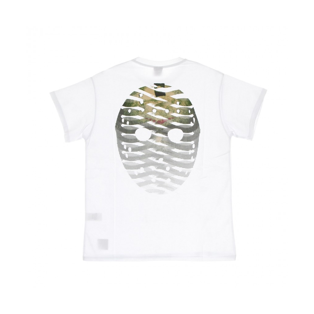 maglietta uomo ribs icon mask tee WHITE