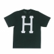 maglietta uomo essentials classic h tee DARK GREEN