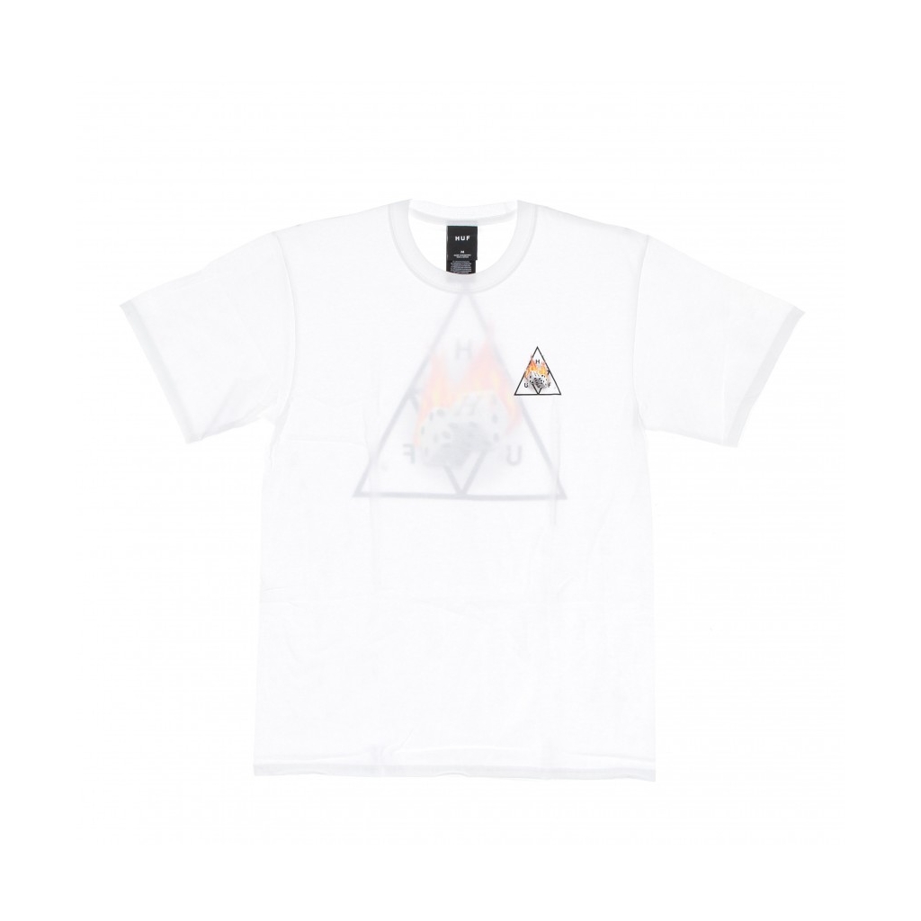 maglietta uomo hot dice triple triangle tee WHITE