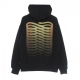 felpa cappuccio uomo ribs metal hoodie BLACK/GOLD