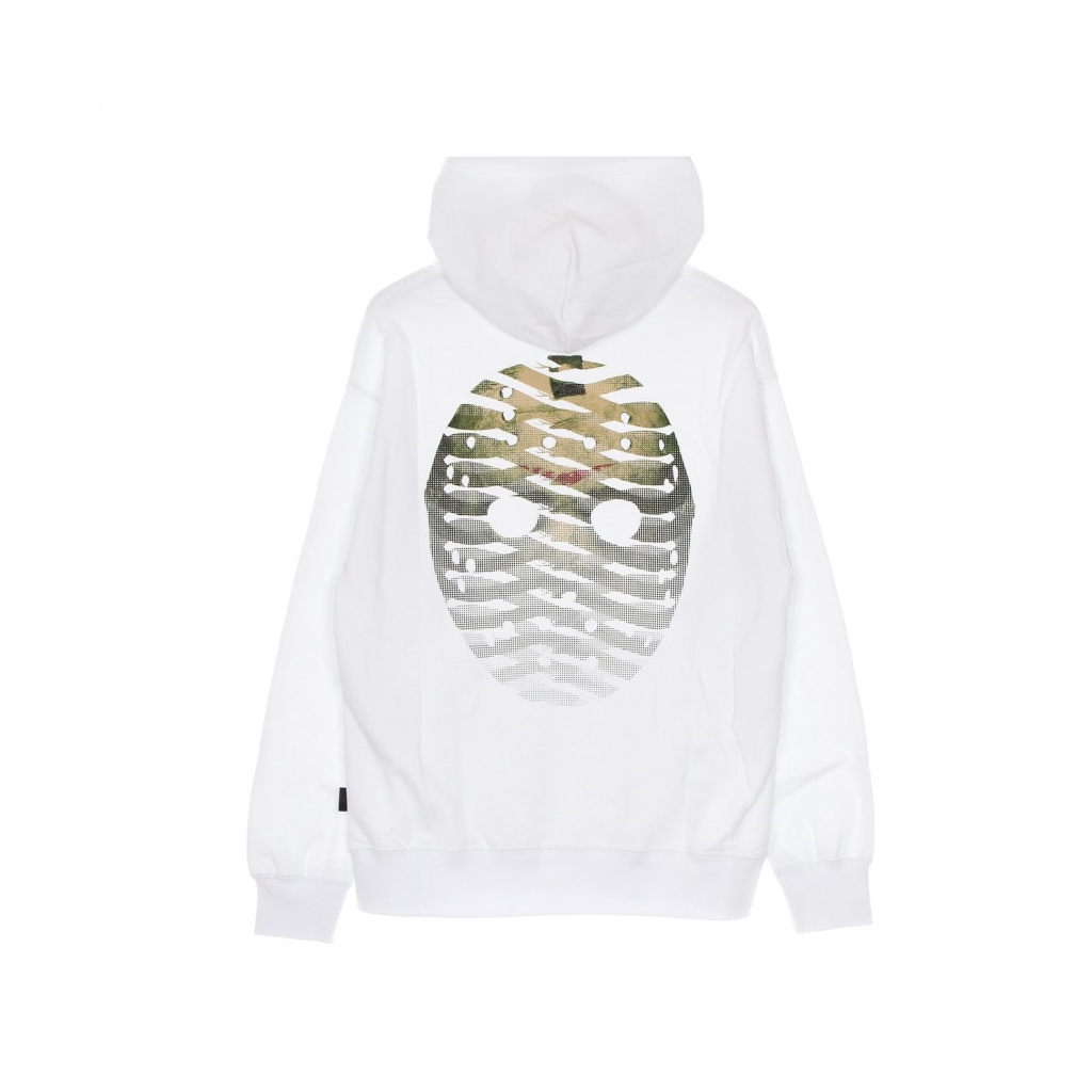 felpa cappuccio uomo ribs icon mask hoodie WHITE