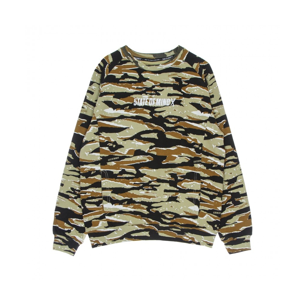 felpa girocollo uomo box logo crewneck CAMOUFLAGE