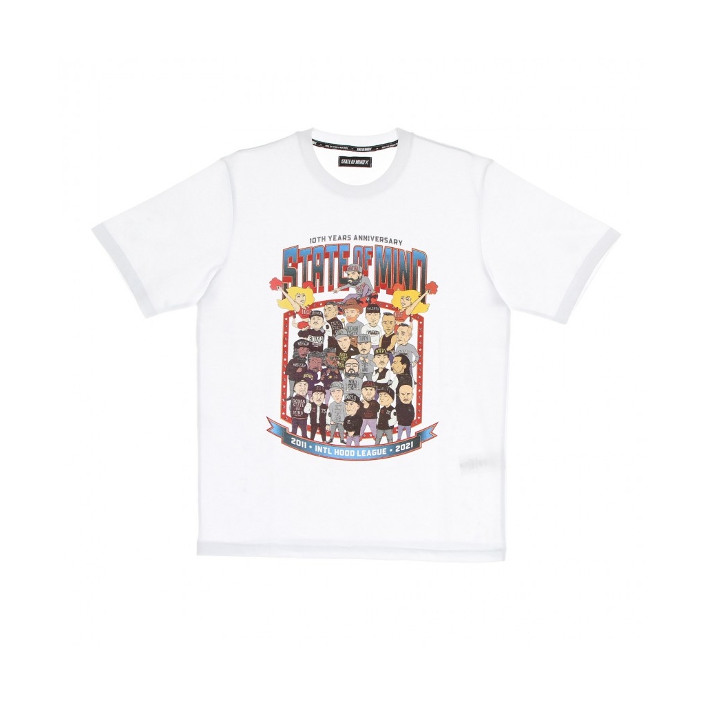 maglietta uomo 10th years anniversary league tee WHITE