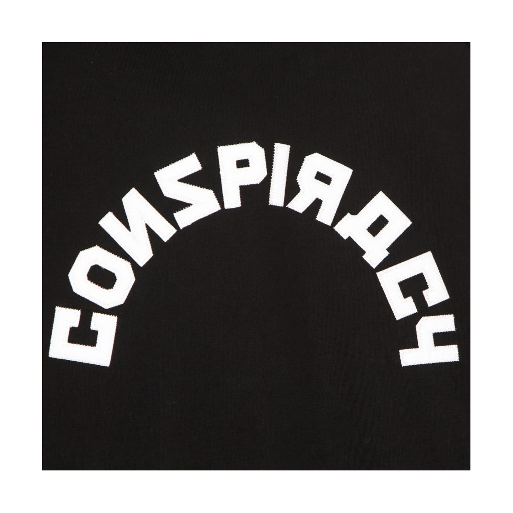 felpa cappuccio uomo conspiracy hoodie BLACK