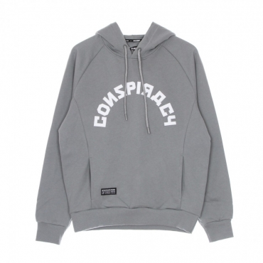 felpa cappuccio uomo conspiracy hoodie GREY