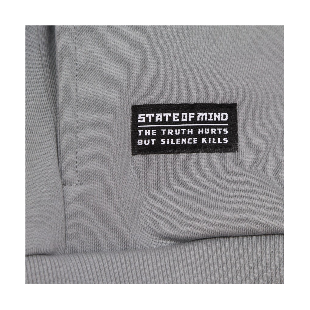 felpa cappuccio uomo conspiracy hoodie GREY